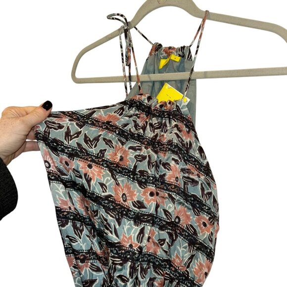 Roberta Roller Rabbit NEW NWT pink rose floral print halter tunic maxi d… - Picture 4 of 5